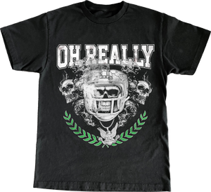 Oh Realllyyy Box Cut Graphic Tee (Black/Green/Variants) (Front/Back)
